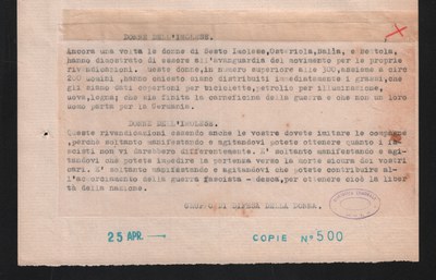 Gruppo difesa della donna 25 aprile 1944