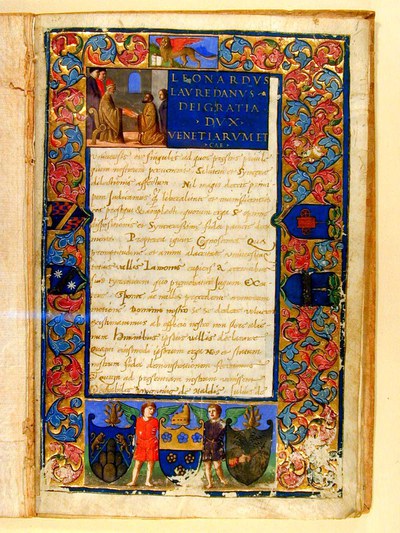 Frontespizio Capitoli tra Venezia e Valle del Lamone 1504