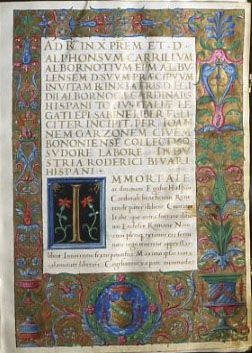 Giovanni Garzoni, De Albornotii cardinalis vita, 1506, ms. 84,c. 5r