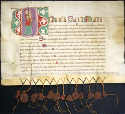 Indulgenza concessa alla Società della Beata Vergine Maria, 1335